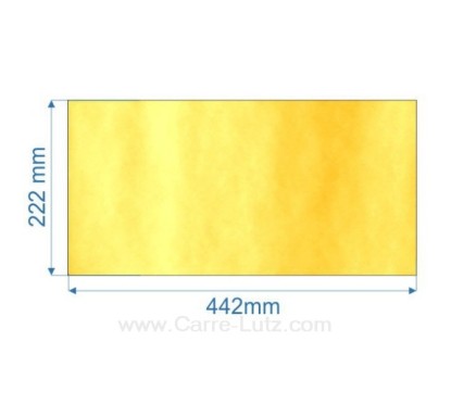 00110  Vitre de poele en Vitrocéramique 442x222 mm Efel Ciney 50,50 €