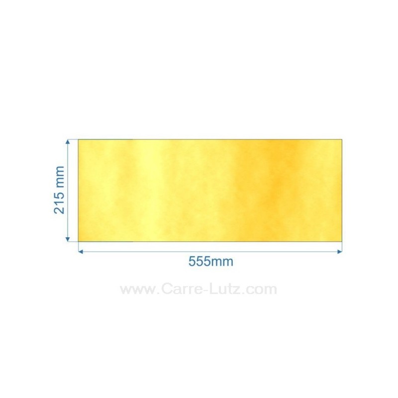 Vitre de poele en Vitrocéramique 555x215 mm Efel