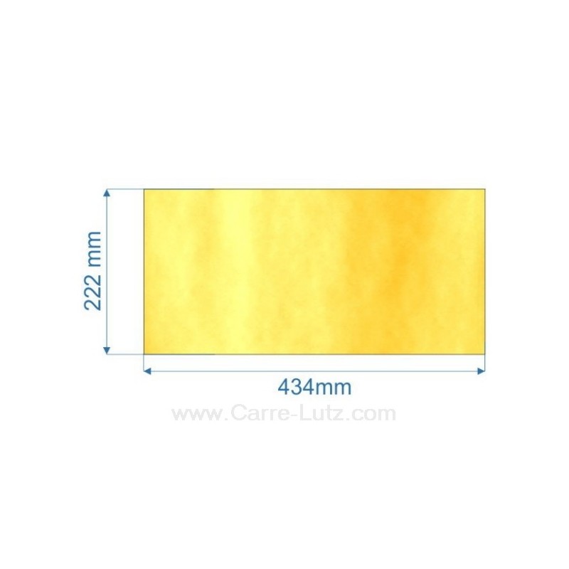 00115  Vitre de poele en Vitrocéramique 434x222 mm Efel 49,80 €