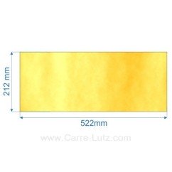 00117  Vitre de poele en Vitrocéramique 522x212 mm Efel kurina 55,10 €