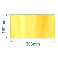 00120  Vitre de poele en Vitrocéramique 303x160 mm Efel bastogne 32,40 €