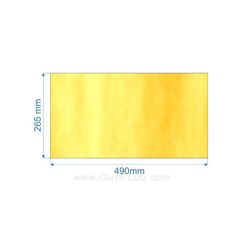 00128  Vitre de poele en Vitrocéramique 490x265 mm Godin 3735 3738 62,10 €