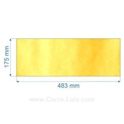 00137  Vitre de poele en Vitrocéramique 483x175 mm Franco Belge duguesclin 1440804x 45,50 €