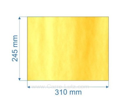 Vitre de poele en Vitrocéramique 310x245 mm Nestor Martin 402.35