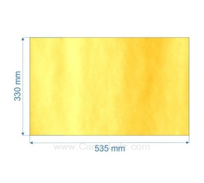 Vitre de poele en Vitrocéramique 535x330 mm FS000013046 Godin 3151 3152 3153