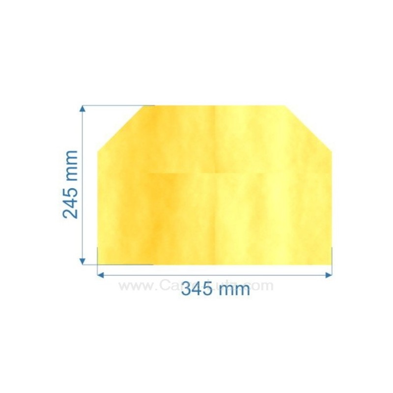 00154  00001304849 - Vitre de poele en Vitrocéramique 345x235 mm CC Godin 3119 55,20 €