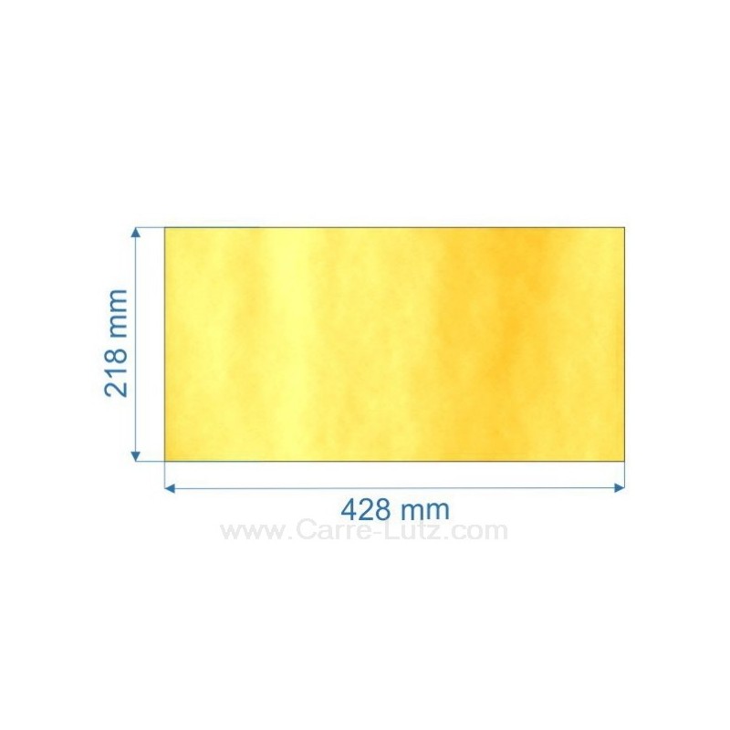00156  Vitre de poele en Vitrocéramique 428x218 mm Godin 3741 48,70 €