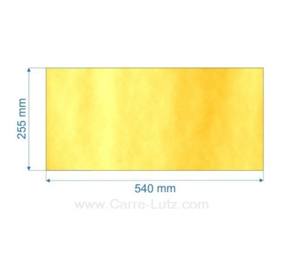 00165  Vitre de poele en Vitrocéramique 540x255 mm 71,50 €