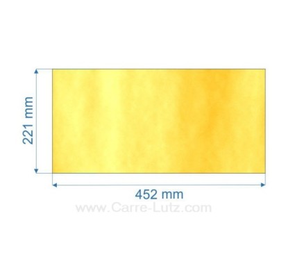 Vitre de poele en Vitrocéramique 452x221 mm Godin 3108