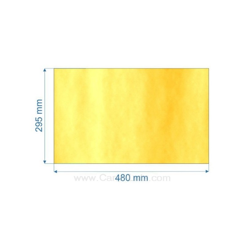 00168  00001304676 - Vitre de poele en Vitrocéramique 480x295 mm Godin 3113 73,10 €