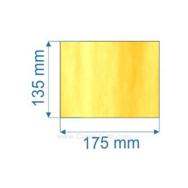 Vitre de poele en Vitrocéramique 175x135 mm Dovre 2000S