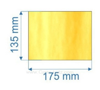 Vitre de poele en Vitrocéramique 175x135 mm Dovre 2000S