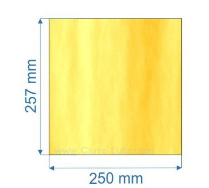 Vitre de poele en Vitrocéramique 257x250 mm Godin 325101 3843 3853