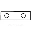 00015667 - Joint de résistance de lave linge Bosch Siemens De Dietrich 97855223