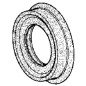 Joint à lèvre 30x62/75x10/16 mm de lave linge Blomberg