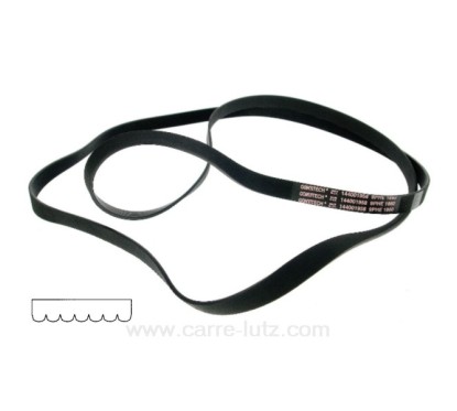 1860 H8 MAEL - Courroie plate de sèche linge Ariston Indesit C00145707