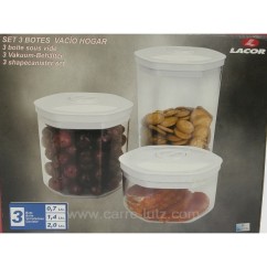 127LC003  3 BOITES SOUS VIDE 25,60 €