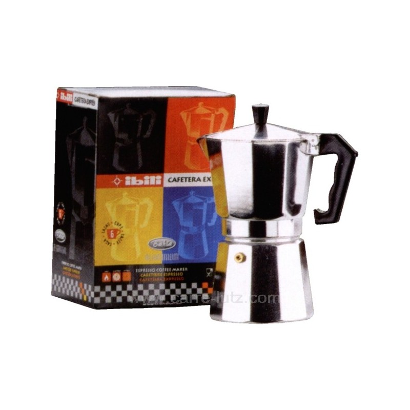 Cafetière italienne expresso en aluminium 6 tasses