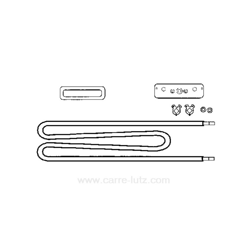 201170  Résistance + joint 3000W de lave linge Mièle 19,80 €
