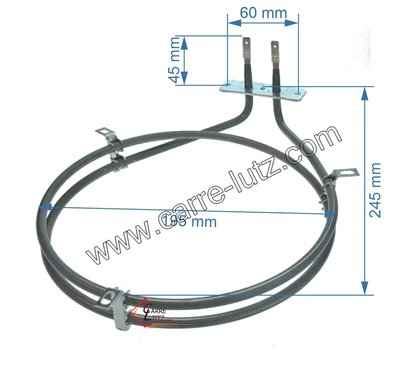 203188  C00045432 - Résistance circulaire 1600W de four Ariston Indesit Scholtes  31,50 €