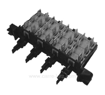 Clavier 4 touches à 6 cosses de lave linge Vedette Whirlpool Ariston Electrolux