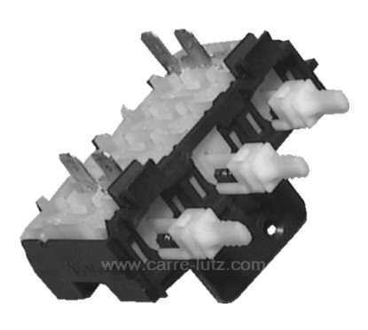 219222  51x8001 - Selecteur 3 Touches de lave linge Brandt Vedette  39,70 €