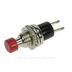 220208  Bouton poussoir rouge N.O. Diamètre 7 mm 1,50 €