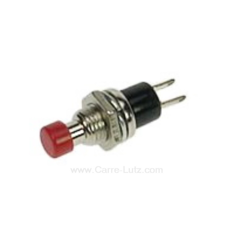 220208  Bouton poussoir rouge N.O. Diamètre 7 mm 1,50 €