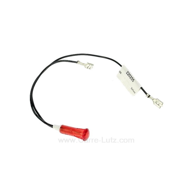 220255  Voyant rouge 220V 9 mm 2,00 €