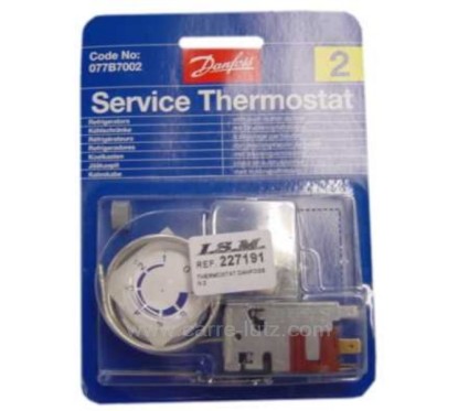 227191  Thermostat de réfrigérateur universel Danfoss N°2 12,90 €