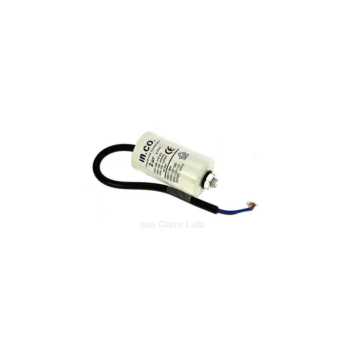 230031  Condensateur permanent à fils 2 MF 450V 4,80 €
