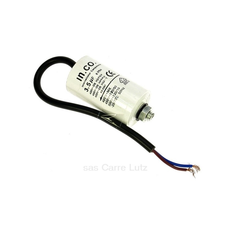 230033  Condensateur permanent à fils 3 MF 450V 4,80 €