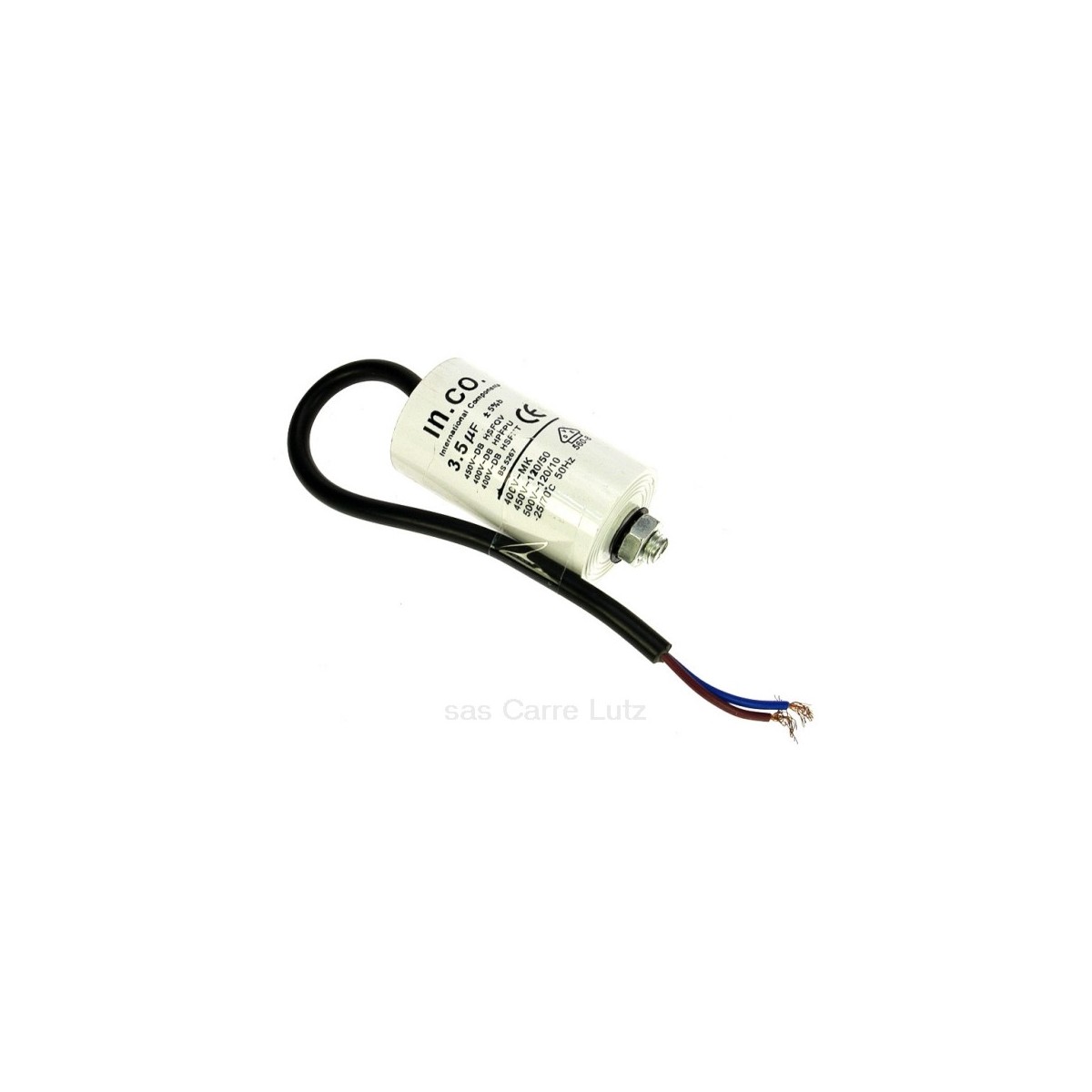 230033  Condensateur permanent à fils 3 MF 450V 4,80 €