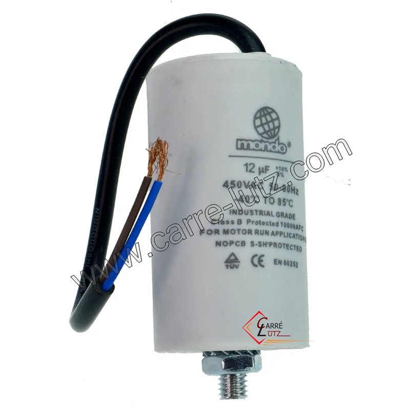 230041  Condensateur permanent à fils 12,5 MF 450V 3,80 €