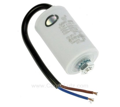 230041  Condensateur permanent à fils 12,5 MF 450V 4,40 €