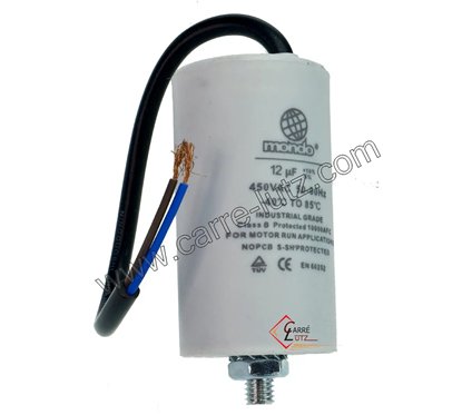 230041  Condensateur permanent à fils 12,5 MF 450V 3,80 €
