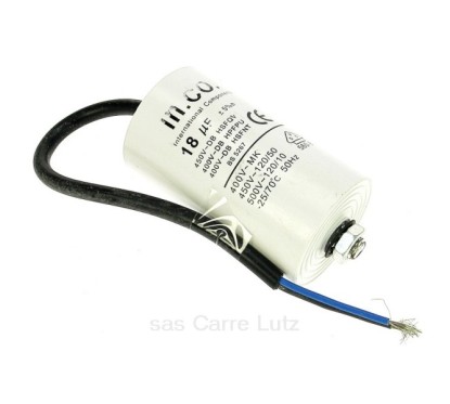 230045 Condensateur permanent à fils 18 MF 450V 10,80 €