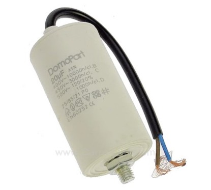 230046 Condensateur permanent à fils 20 MF 450V 10,80 €