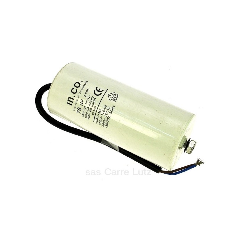 230054 Condensateur permanent à fils 70 MF 450V 18,00 € 230054 Condensateur permanent à fils 70 MF 450V 18,00 €