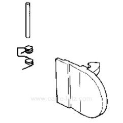 405048  481949868757 - Poignée de hublot noir de lave linge Laden Whirlpool  8,70 €