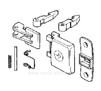 405064  50098294007 - Poignée de hublot de lave linge Faure Zanussi  10,50 €