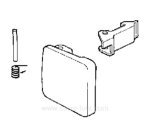 405123  050099 - Poignée de hublot de lave linge Bosch Siemens  9,70 €