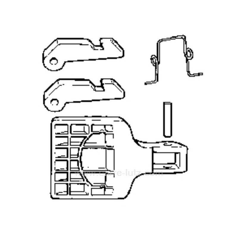 C00034542 - Poignée de hublot de lave linge Ariston Indesit 