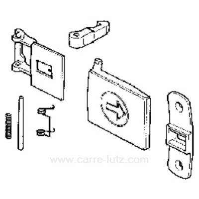 405128  Poignée de hublot de lave linge Zanussi 11,00 €