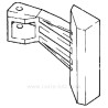 Poignée de hublot Blanche de lave linge Aeg Electrolux Arthur Martin Faure Zanussi Zanker ref. 5020312900 50211064006, refere...