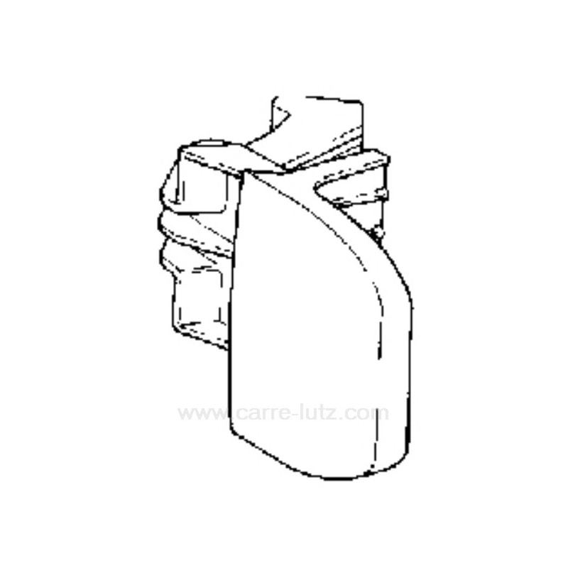 Poignée de hublot de lave linge Bauknecht 481990702229 , reference 405143