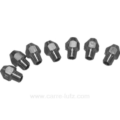 537625  93586758 ou 71x4773 - Panoplie d'injecteurs 5MC gaz de ville pour gazinière AEG, Brandt, Rosières 9,70 €