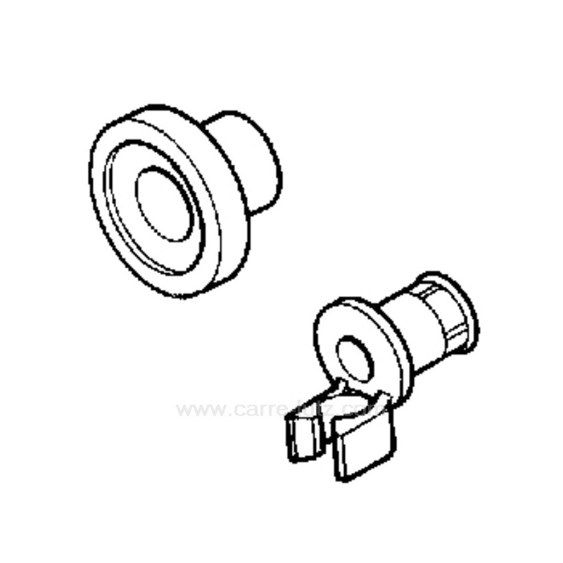 00066321-Roulette de panier de lave vaisselle Bosch Siemens 