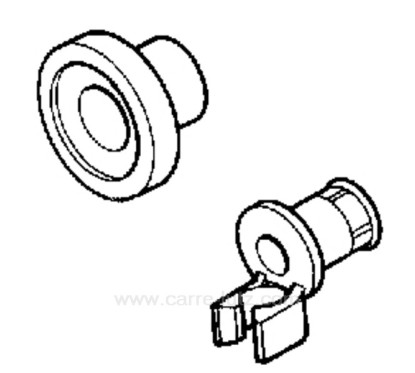 00066321-Roulette de panier de lave vaisselle Bosch Siemens 