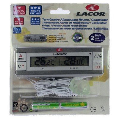 542212 Thermométre alarme de réfrigérateur congélateur Lacor 35,60 €